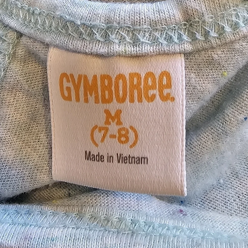 6/$20 Gymboree Short Sleeve Cross Strap Back Neck Tee Size M 7-8 (Girl)